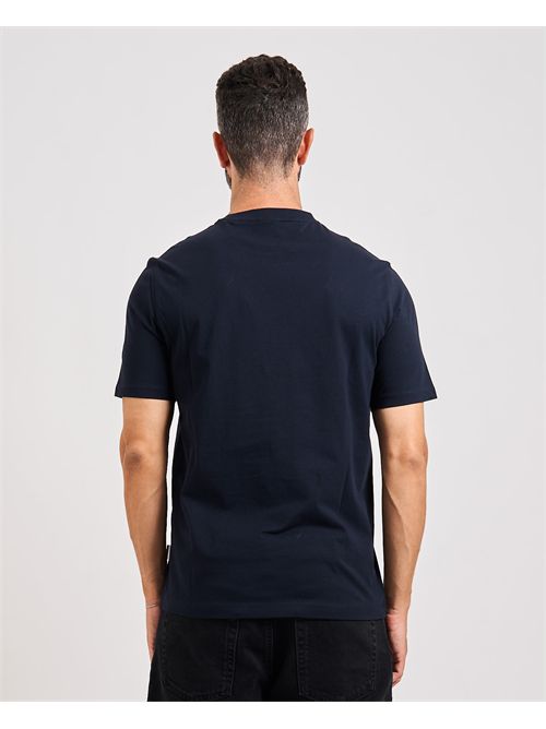 Bugatti men's blue t-shirt with chest logo BUGATTI | 8350- 95040390